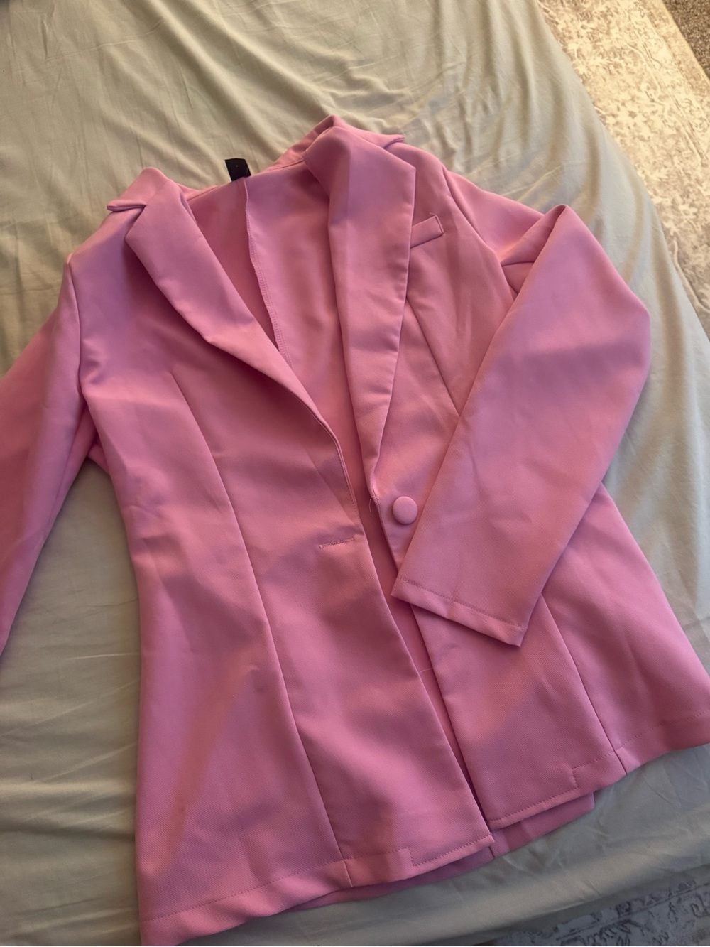 Pink Women's Single-Button Blazer